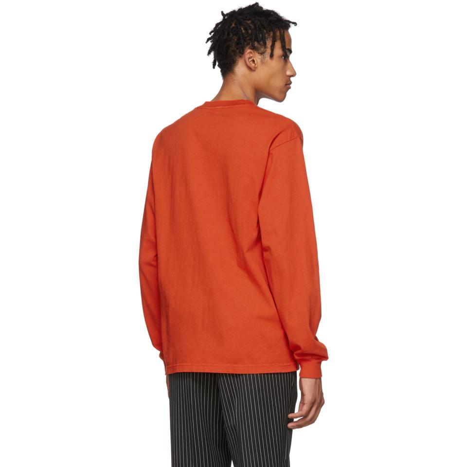 Warren Lotas Overpricing In Hell Cotton Long-sleeve T-shirt in Red for ...