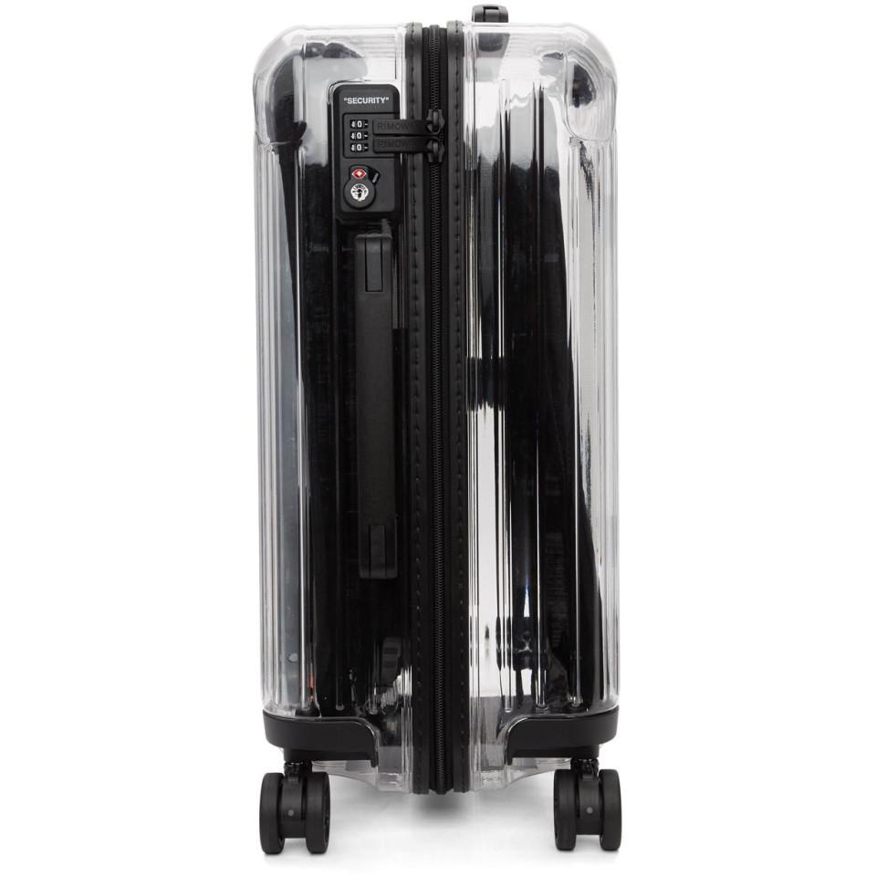 off-white bares your belongings in transparent luggage collection