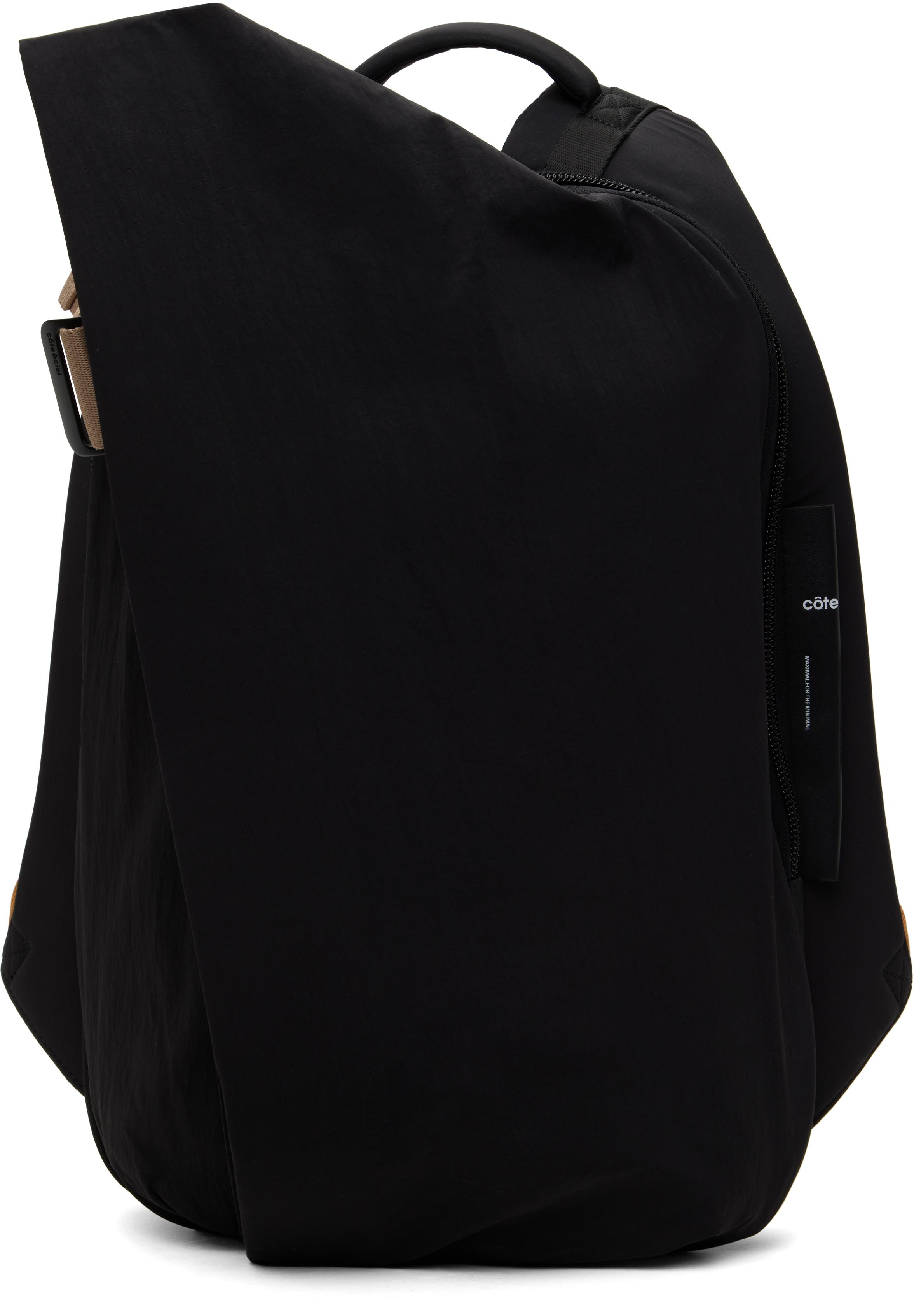 バッグ cote&ciel Isar M Smooth Black Accent Côte&Ciel Isar M Smooth Colour Accent Backpack in Black for Men