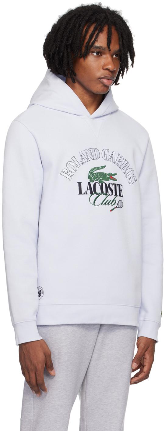 Lacoste Roland Garros Edition Hoodie in White for Men Lyst UK