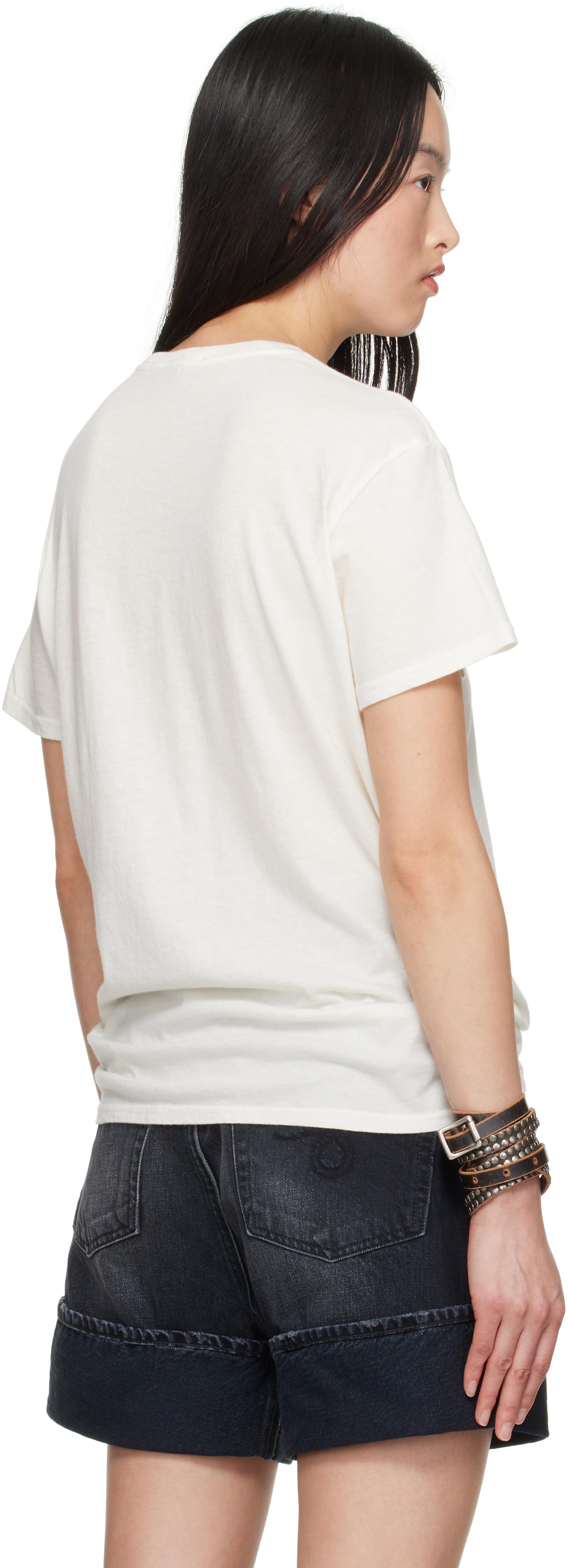 【関税込み】R13 オフホワイト 'Not A Fan' Boy Tシャツ R13: Off-White 'Not A Fan' Boy T-shirt | SSENSE 日本