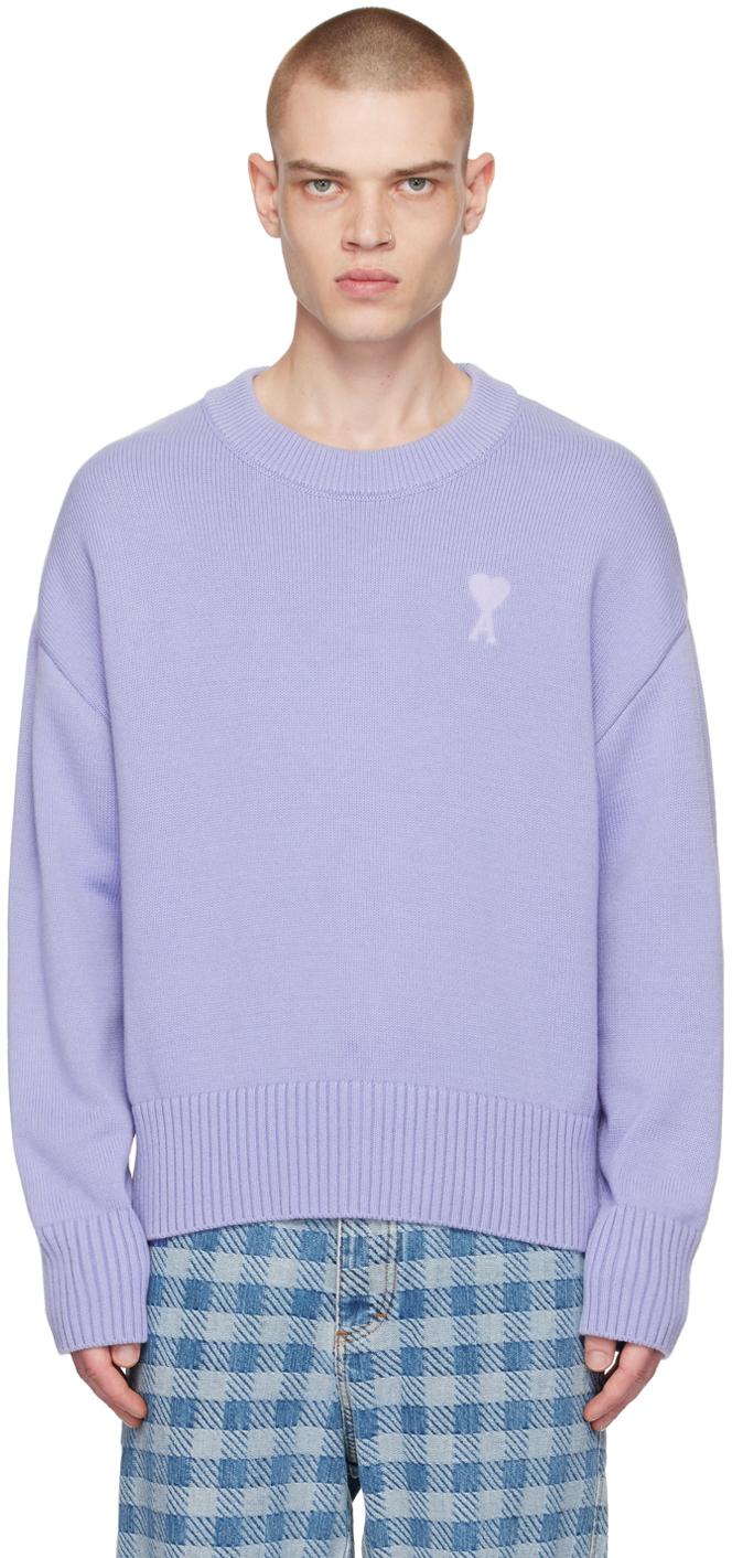 Ami Paris ニットセーター パープル