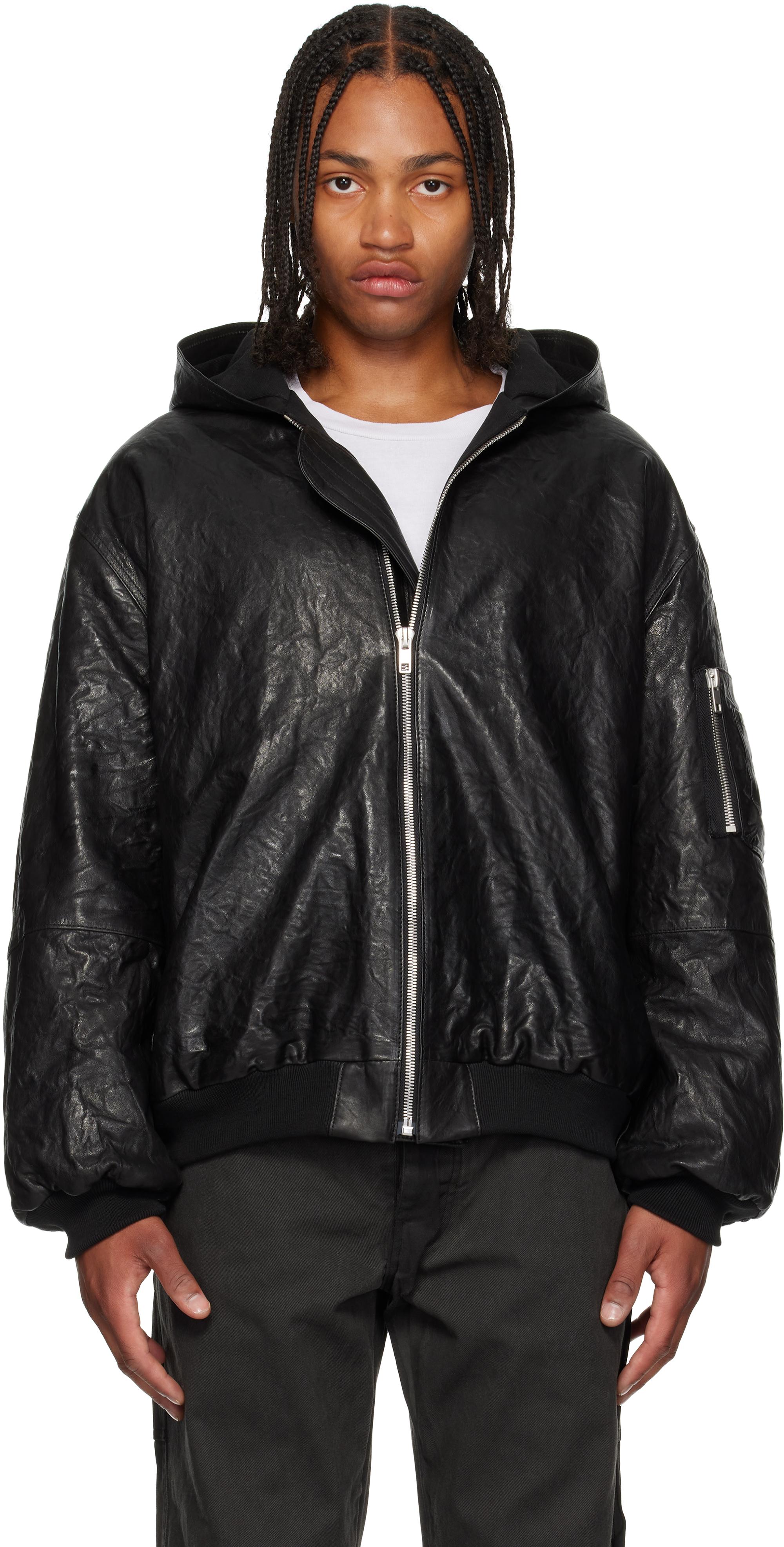 ALEXANDER DIGENOVA Zip Leather Jacket in Black for Men | Lyst