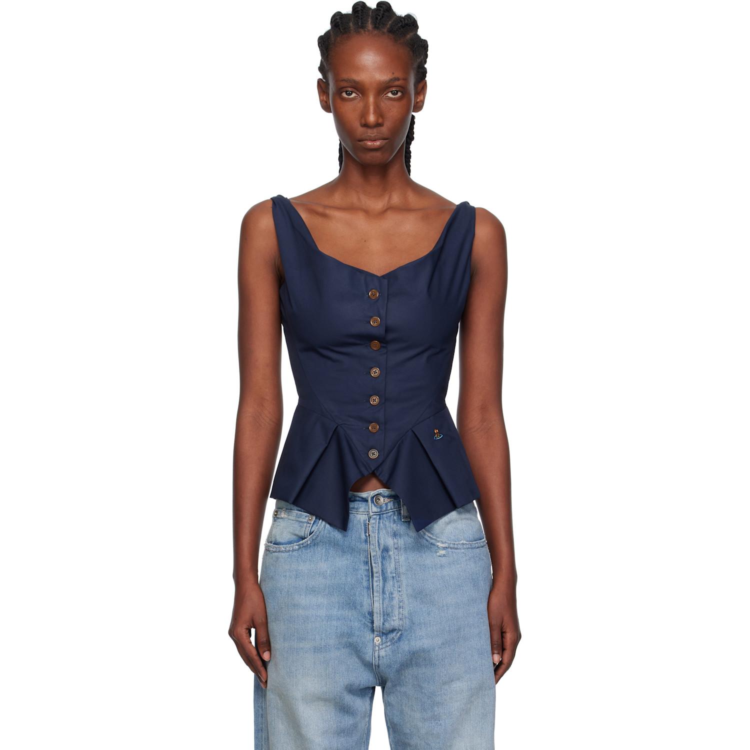 トップス Vivienne Westwood Monday best light blue Vivienne Westwood Monday Vest Top in Blue | Lyst