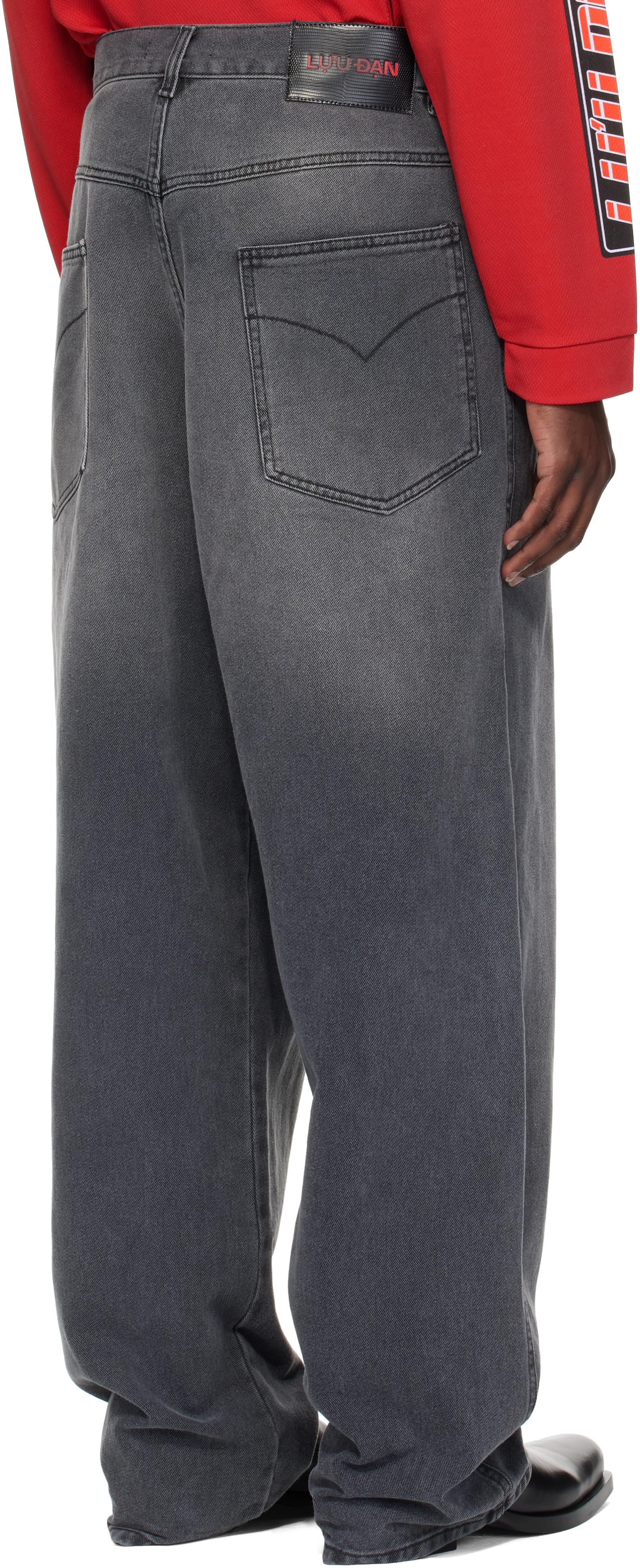 【関税込み】LU'U DAN ブラック Double XL ジーンズ 関税込み】LU'U DAN ブラック Double XL ジーンズ (LU'U DAN