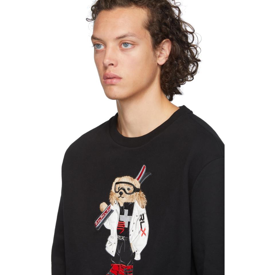 ralph lauren bear ski sweater