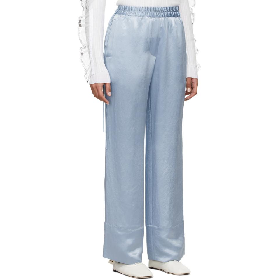 Acne Studios Blue Satin Drawstring 