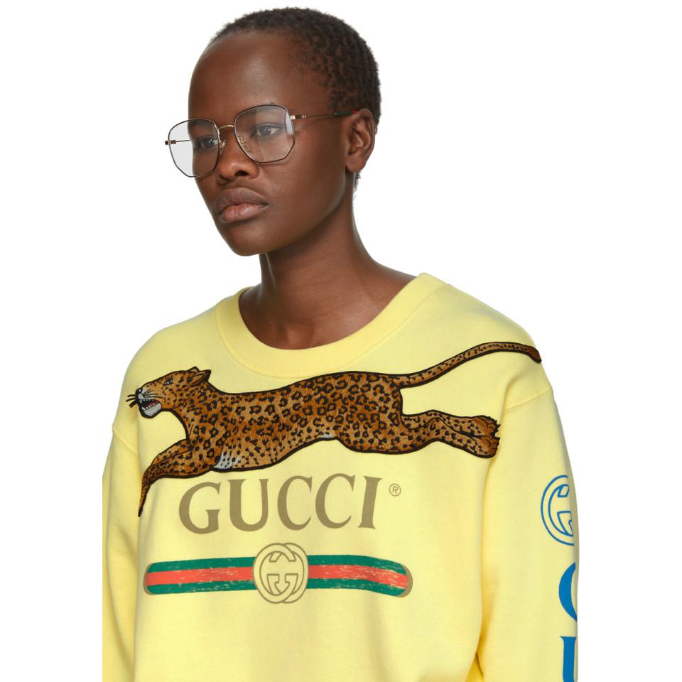 gucci octagon glasses