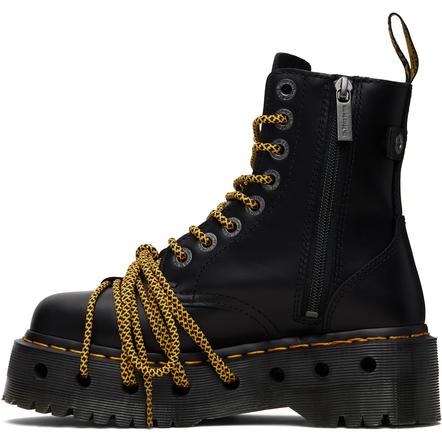 Dr. Martens Jadon Xl Leather Platform Boots in Black | Lyst