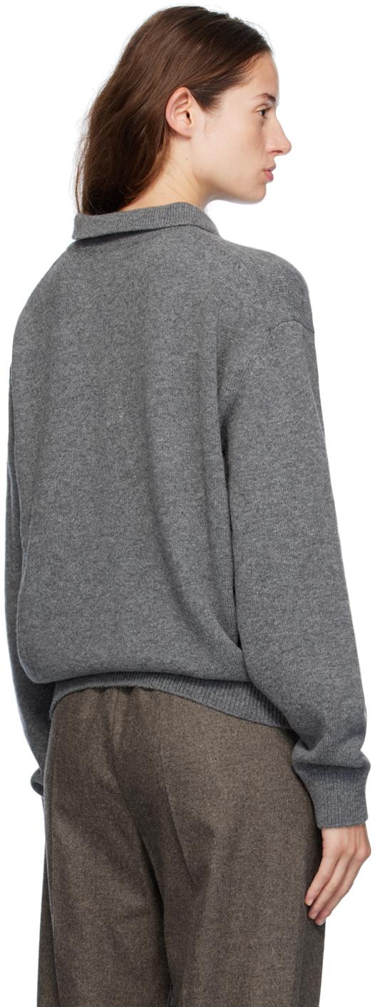LE 17 SEPTEMBRE DRAWCORD COLLAR JUMPER LE17SEPTEMBRE Collar Sweater in Gray | Lyst