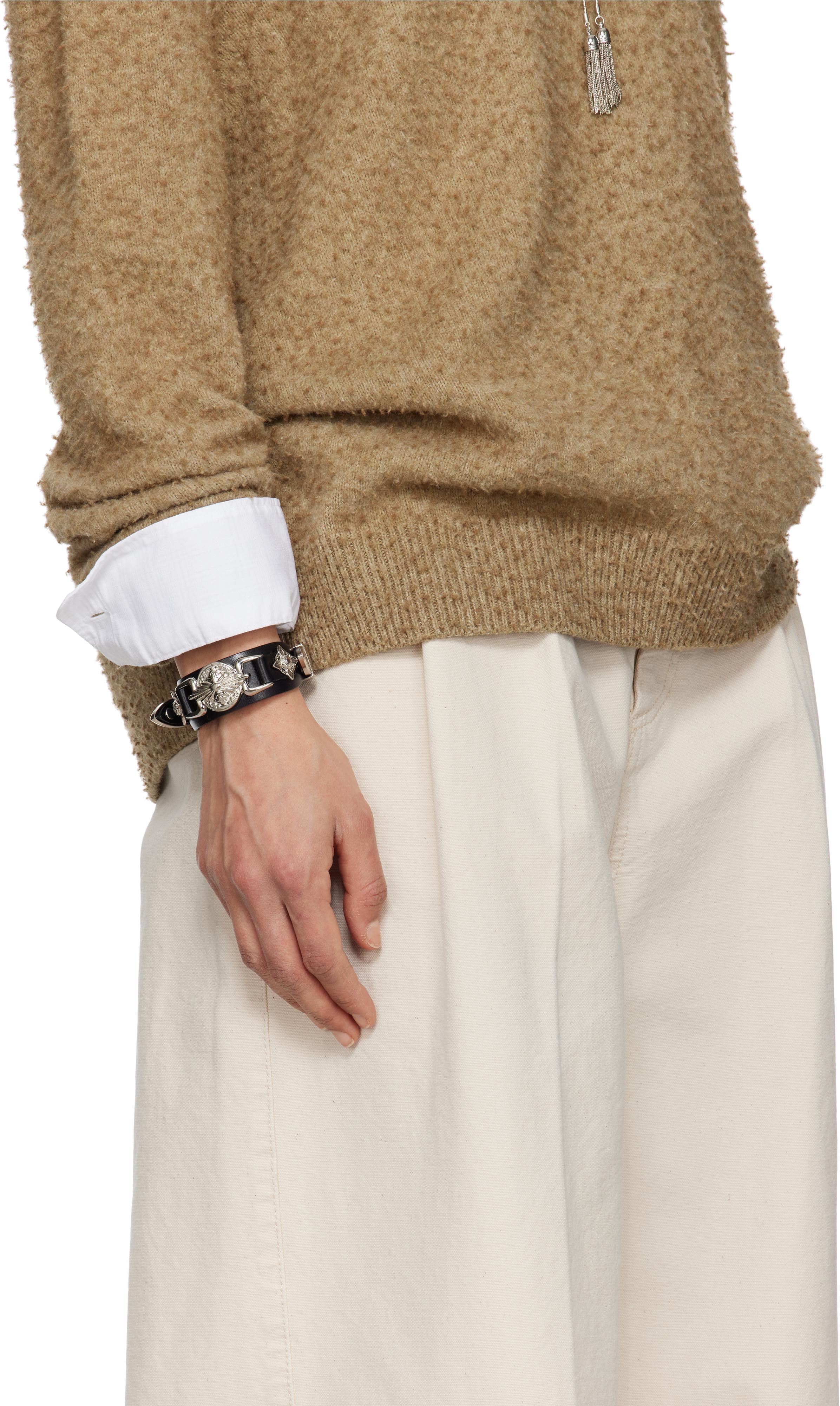Toga Double Buckle Bangle Bracelet in Black | Lyst Toga Double Buckle Bangle Bracelet in Black | Lyst