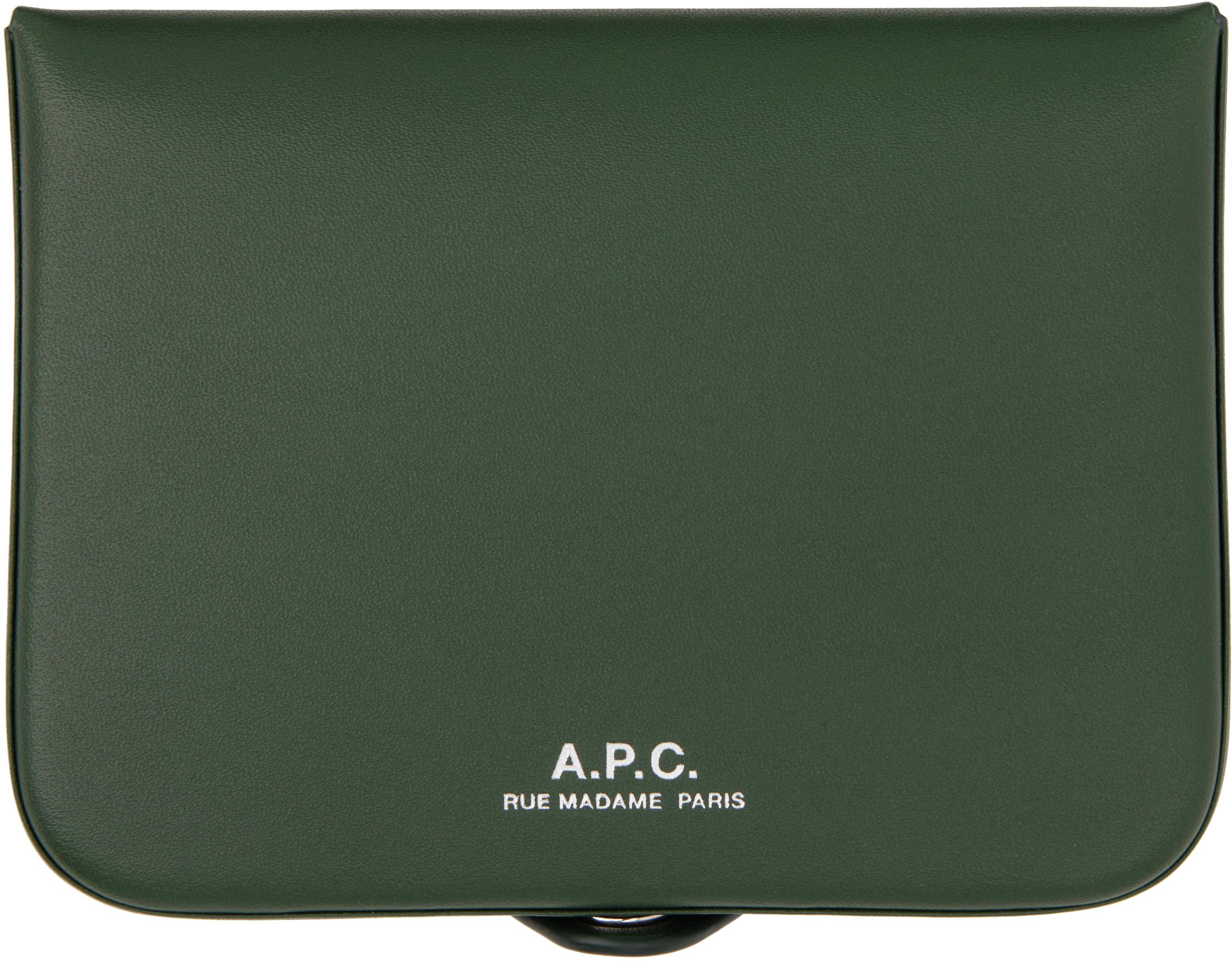メンズ A.P.C. グリーン Josh コインケース グリーン | Lyst
