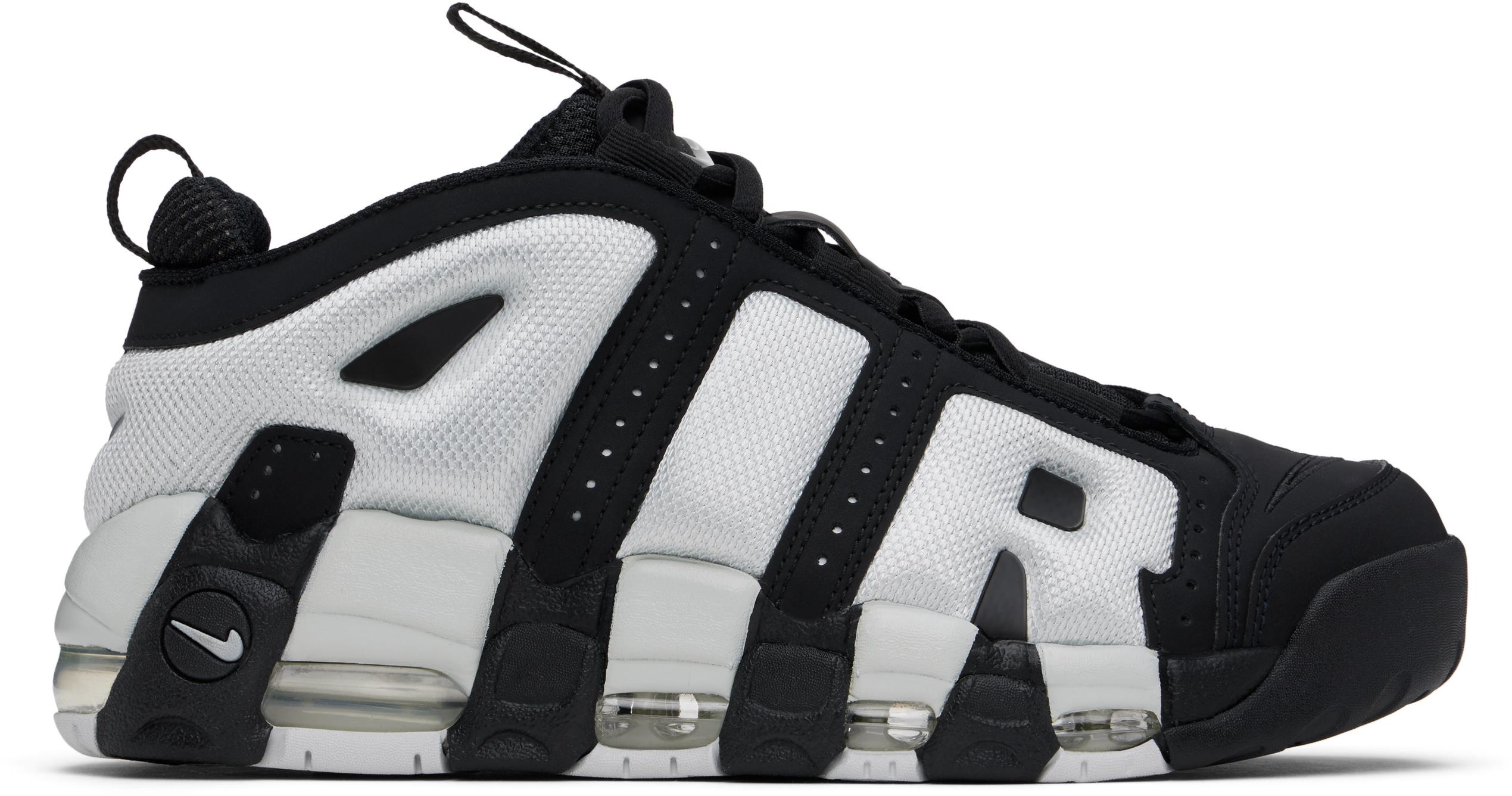 Nike Air More Uptempo Low Sneakers in Black for Men | Lyst