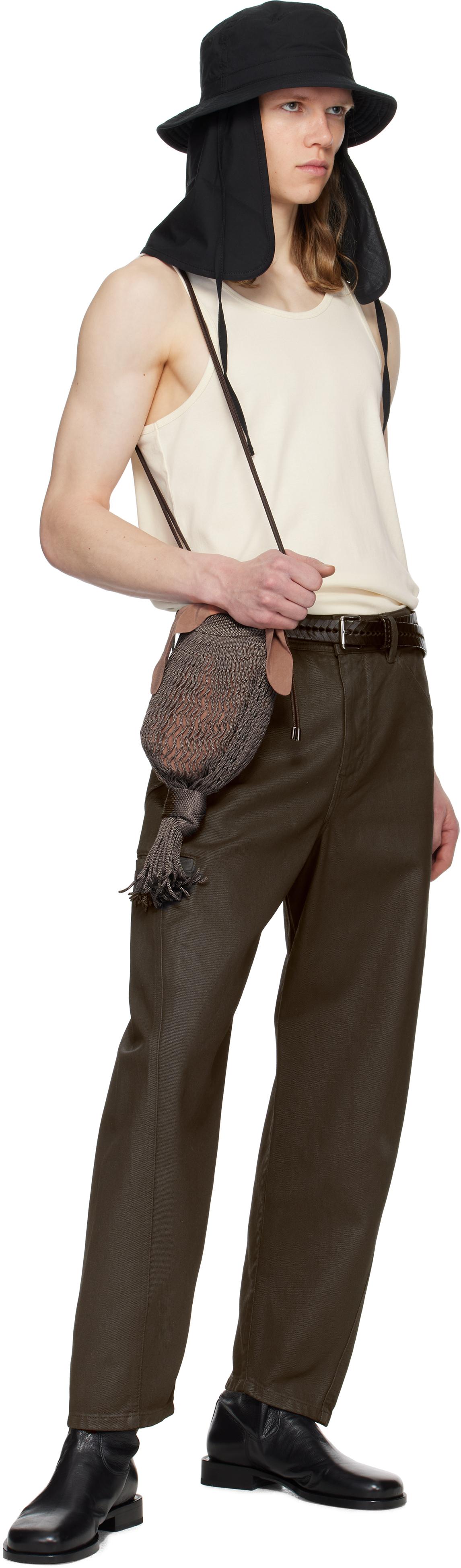 【関税込み】LEMAIRE ブラウン Braided 30 ベルト LEMAIRE Braided Belt | Brown | FARFETCH