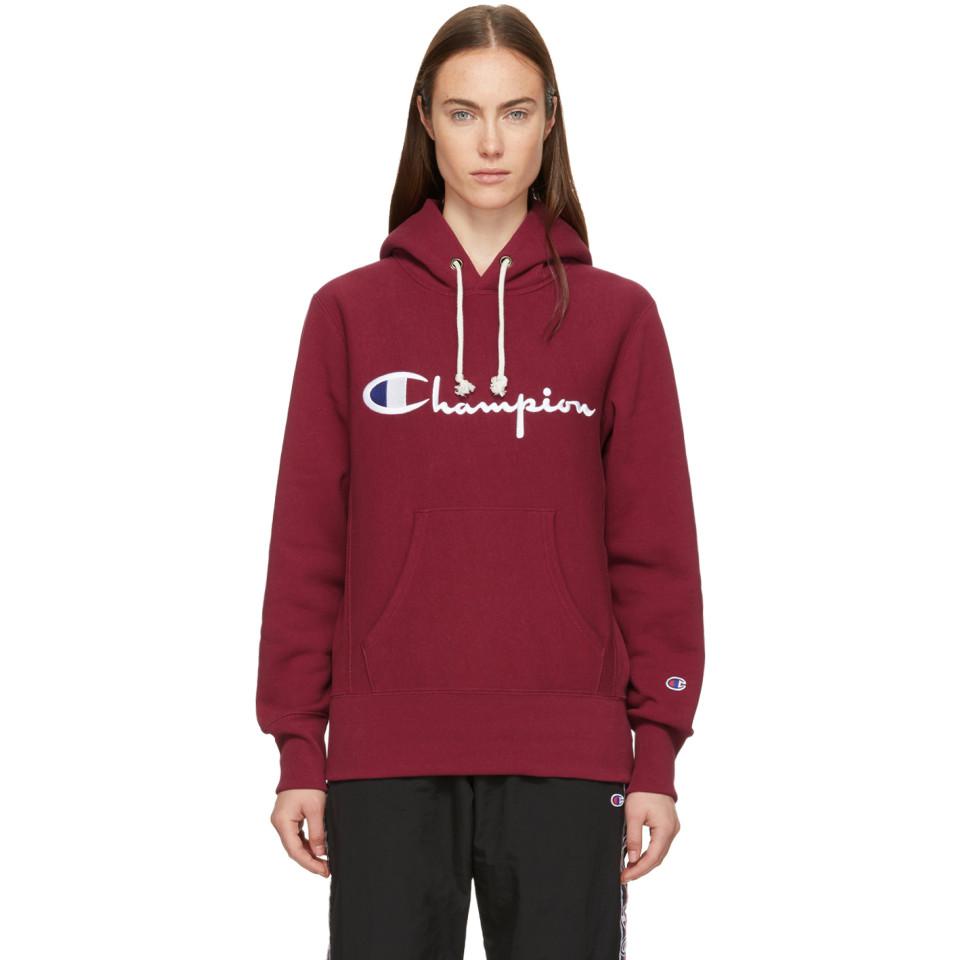 burgundy champion sweater