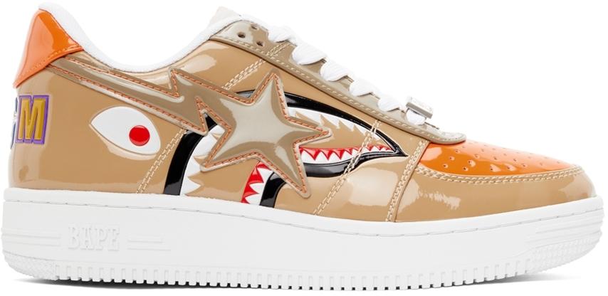 A Bathing Ape Mad Shark Sneakers in Natural for Men | Lyst