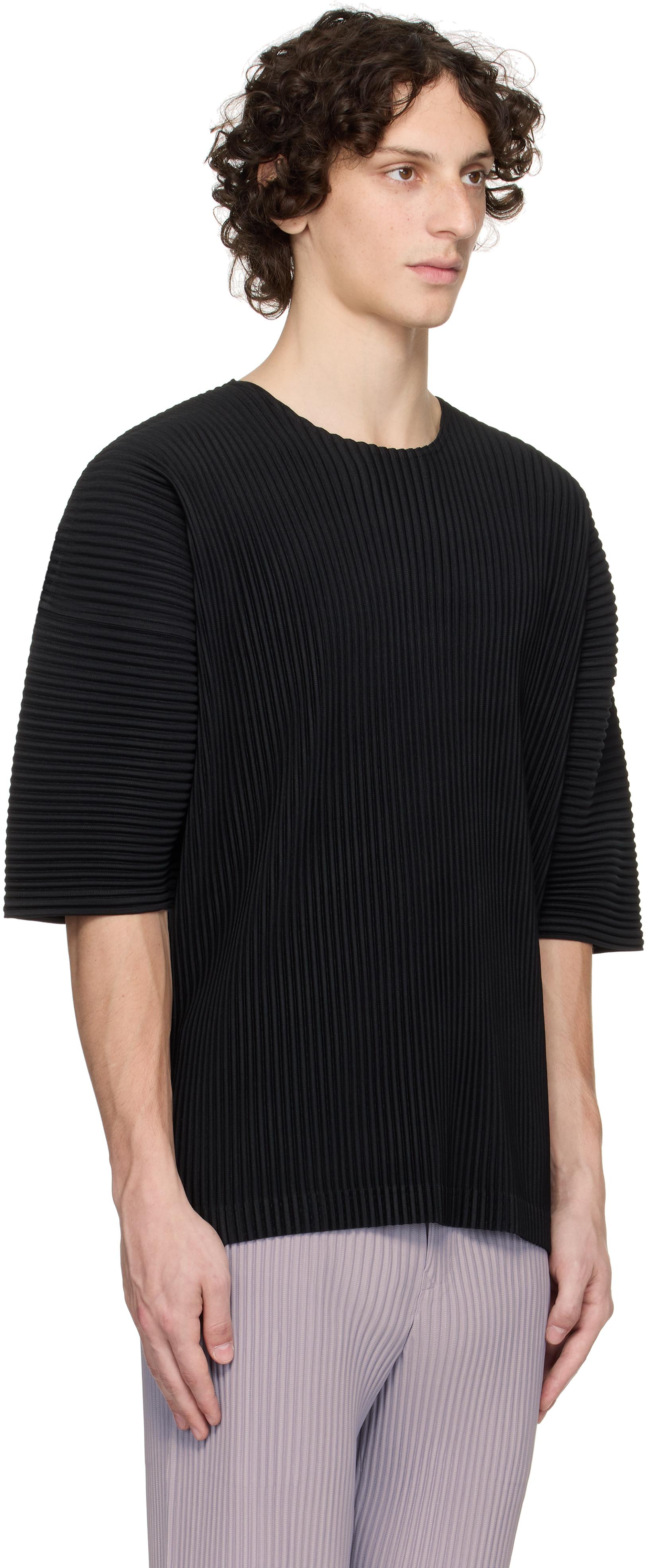 HOMME PLISSE ISSEY MIYAKE｜SHORT-SLEEVED ROUND NECK T-SH Homme Plissé Issey Miyake Short sleeve t-shirts for Men