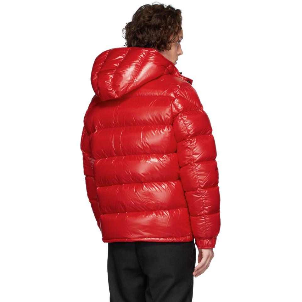 moncler wine red jacket