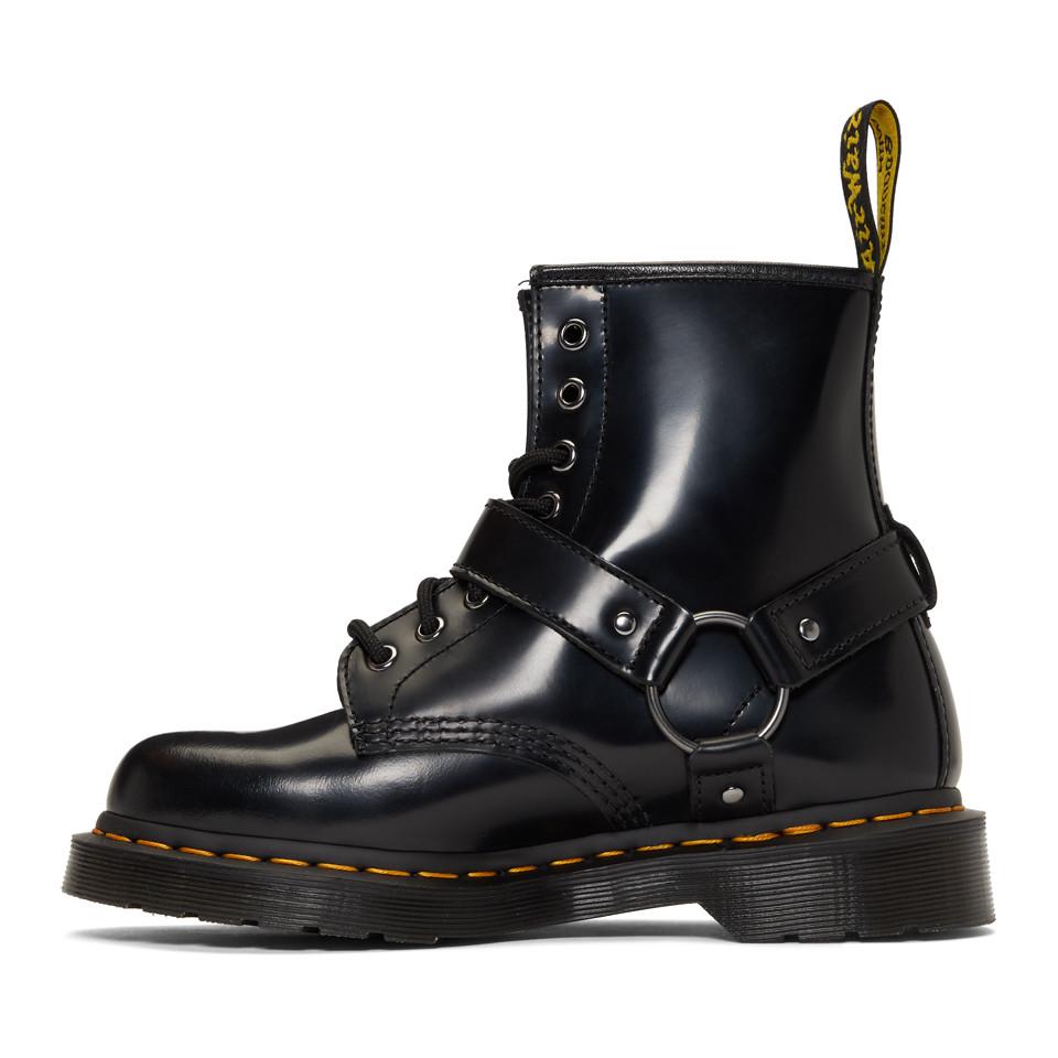 Dr. Martens Leather Black 1460 Harness Lace-up Boots for Men - Lyst
