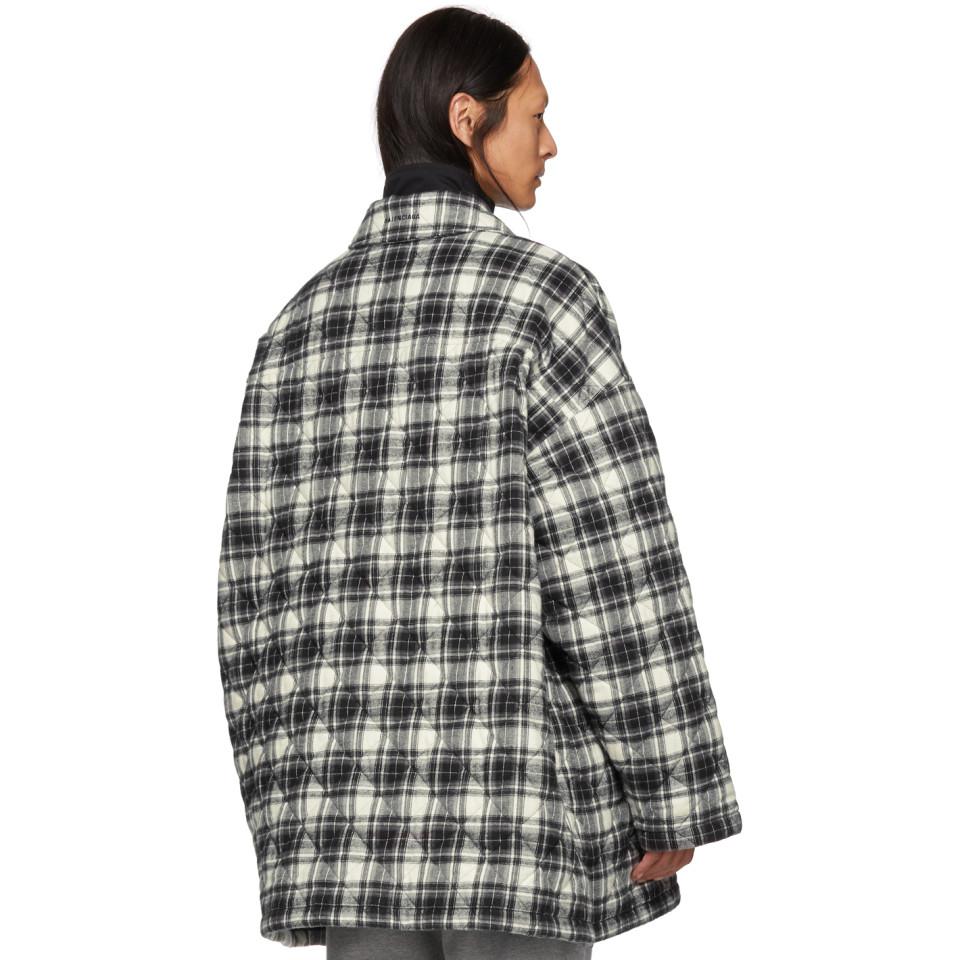 Flannel Padded Shirt Coat 