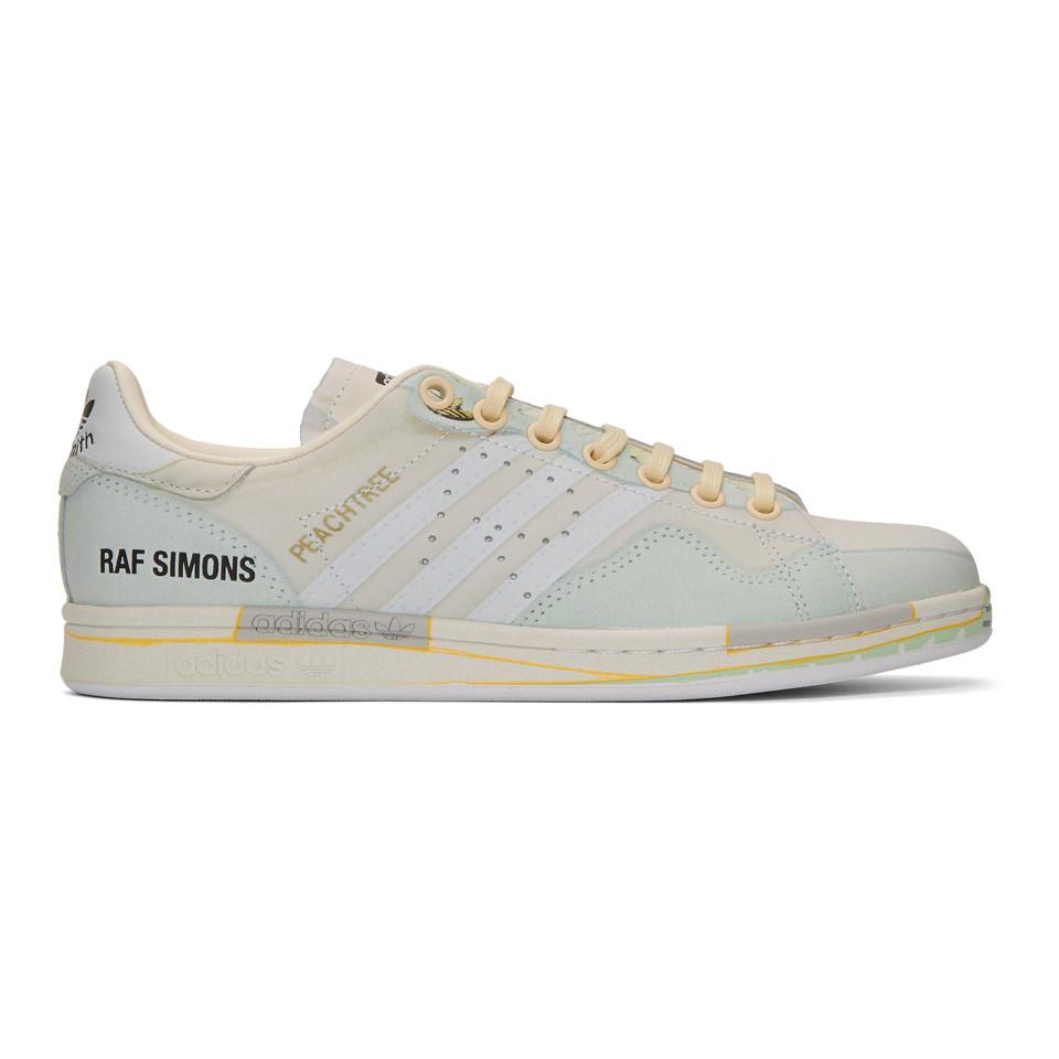 Raf Simons Leather Off-white Adidas Originals Edition Peachtree Stan Smith  Sneakers - Lyst