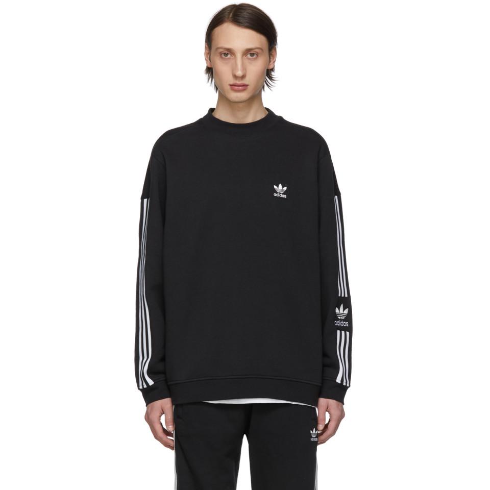 adidas lock up logo crew neck sweatshirt