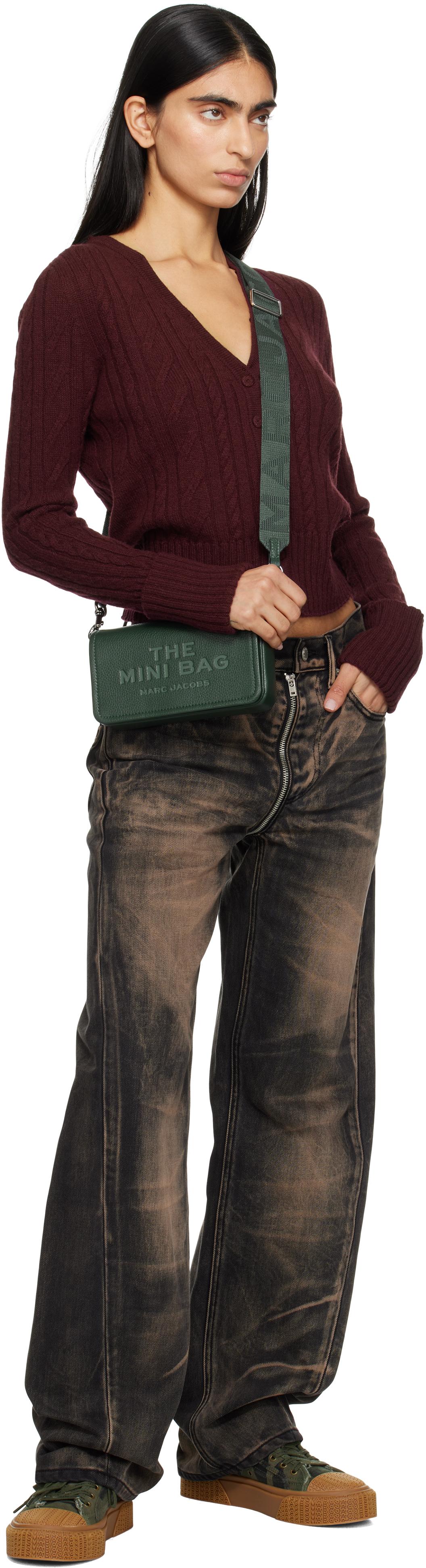 Marc Jacobs レディース グリーン カーキ The Leather Mini バッグ 