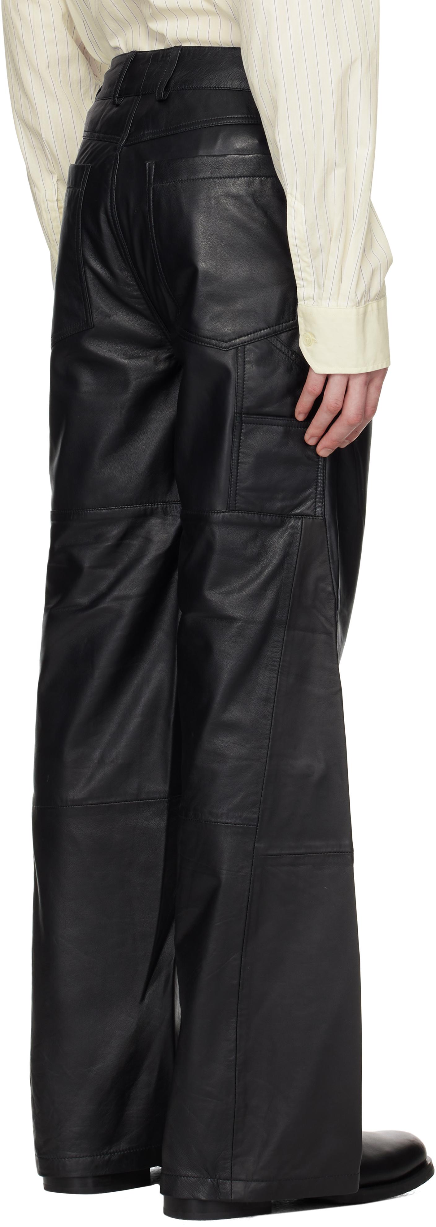 Deadwood ダブルニーレザーパンツ TOKYO 23 パンツ Faux Leather Double Knee Pants / トウキョウ