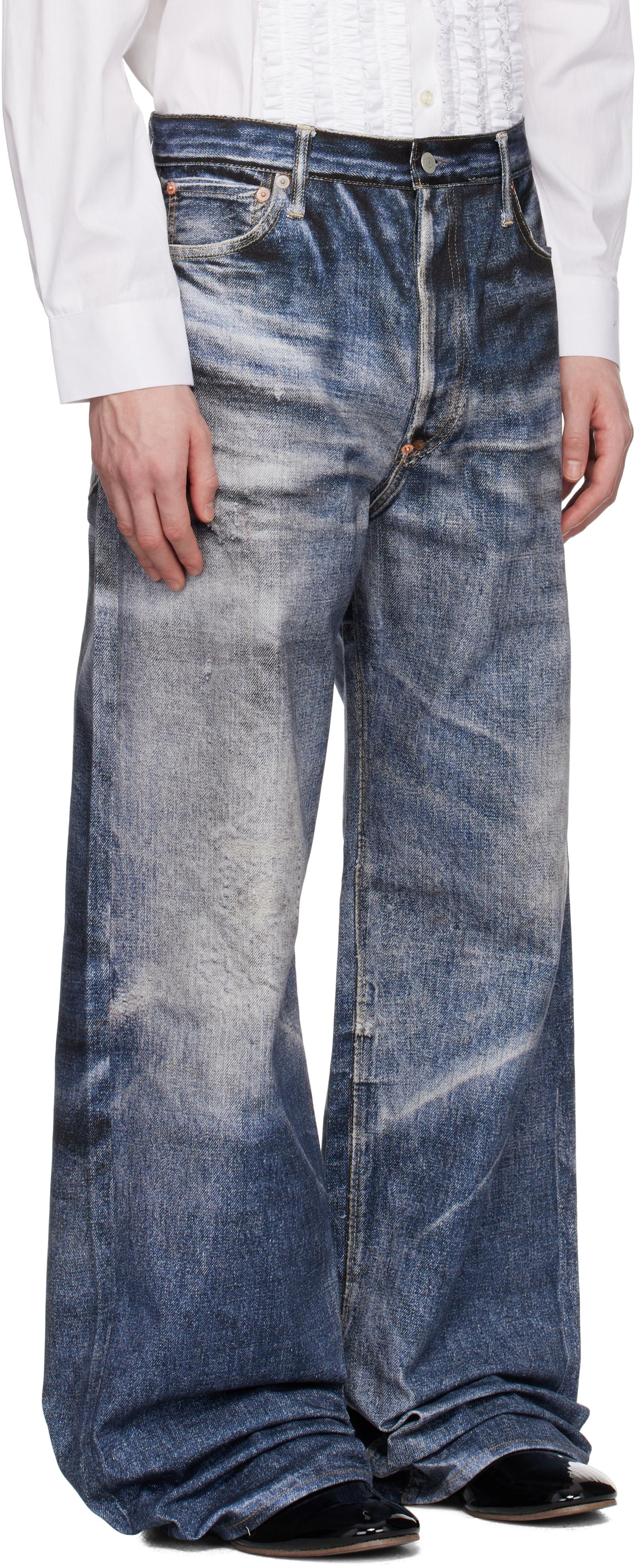 Junya Watanabe Levi's Edition Inkjet W Name Berberjin Jeans in