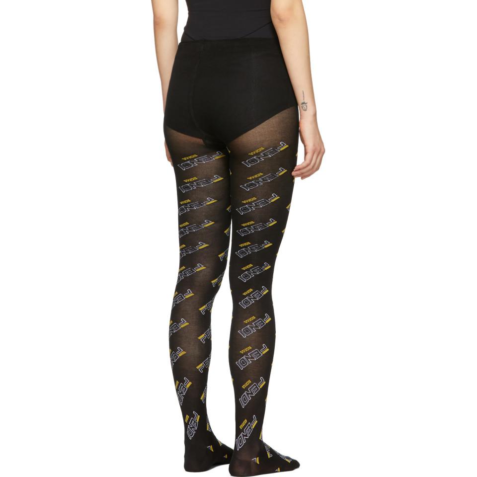 Fendi black nylon pantyhose sale