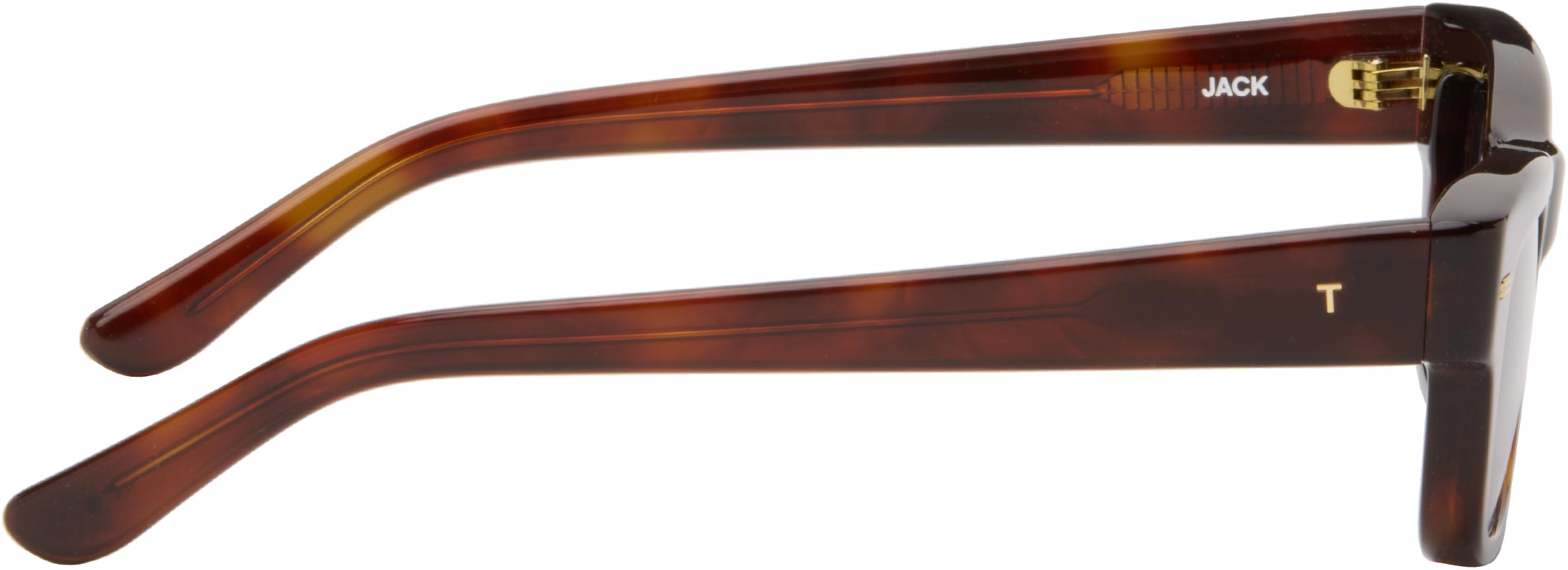 THISTLES THE JACK Tortoise Shell Sunglasses Café Forgot — THISTLES main image 3