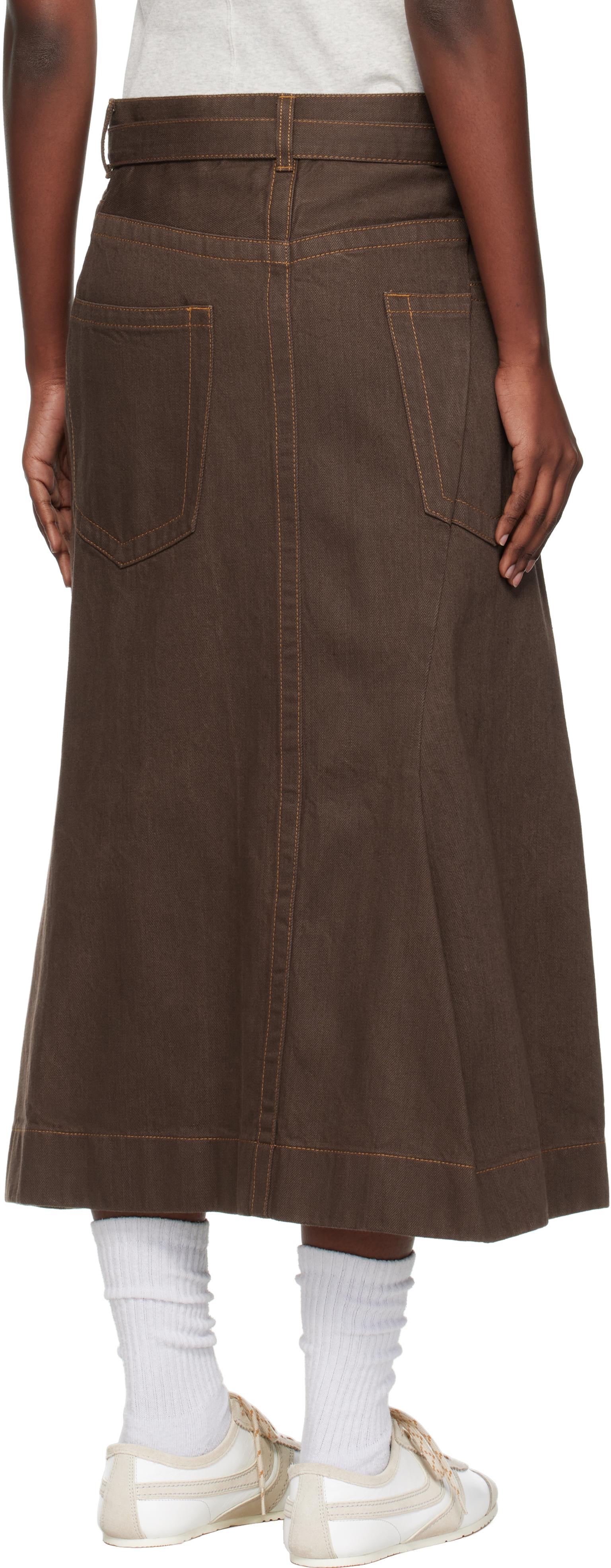 sacai ブラウンタイトスカート sacai ブラウンタイトスカート WOMEN SKIRTS | sacai Official