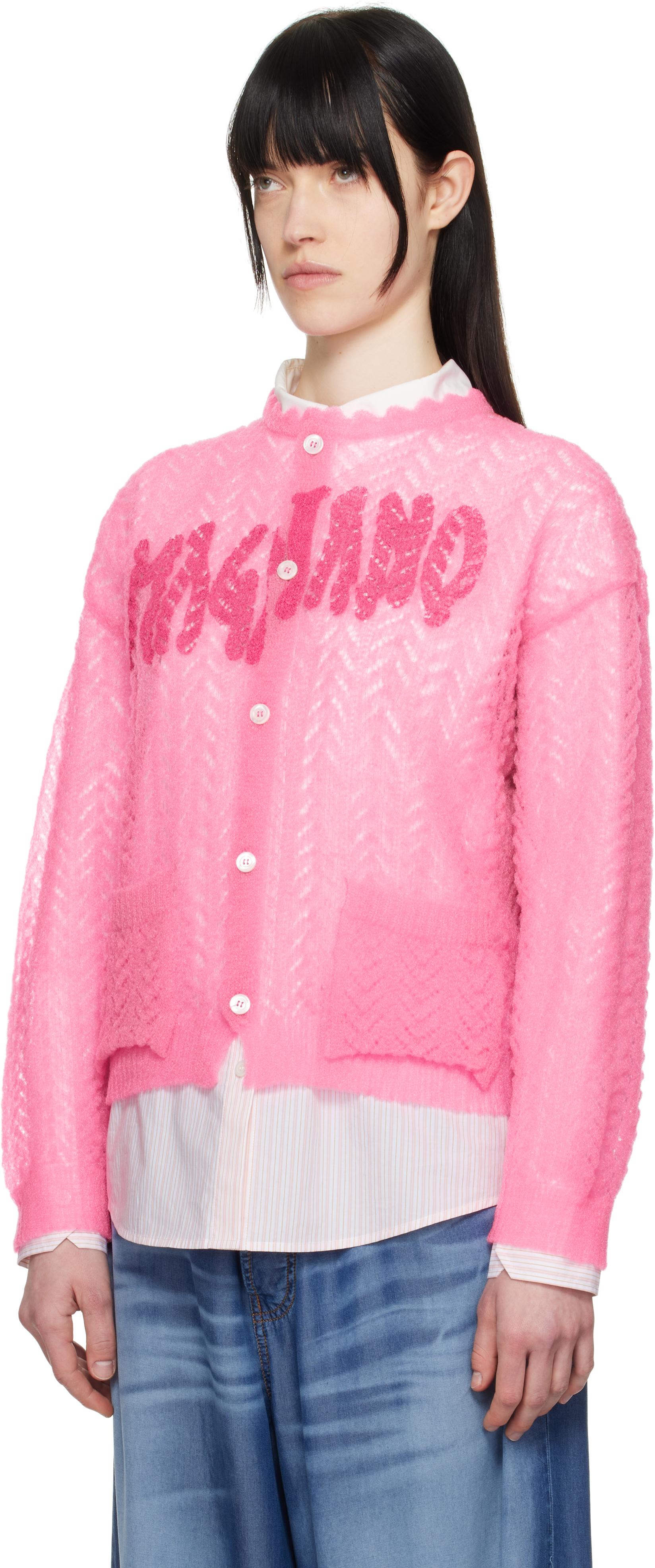 Magliano Bimbo Cardigan in Pink | Lyst