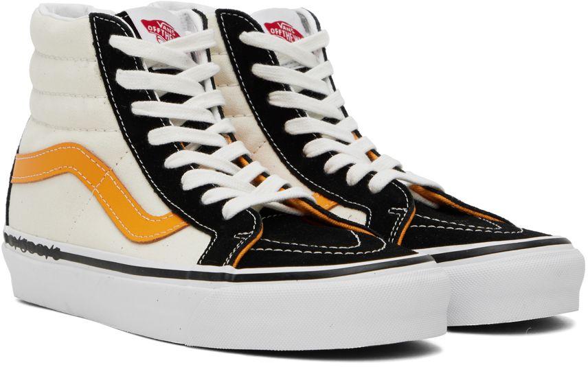 Vans sk8 top hi black orange