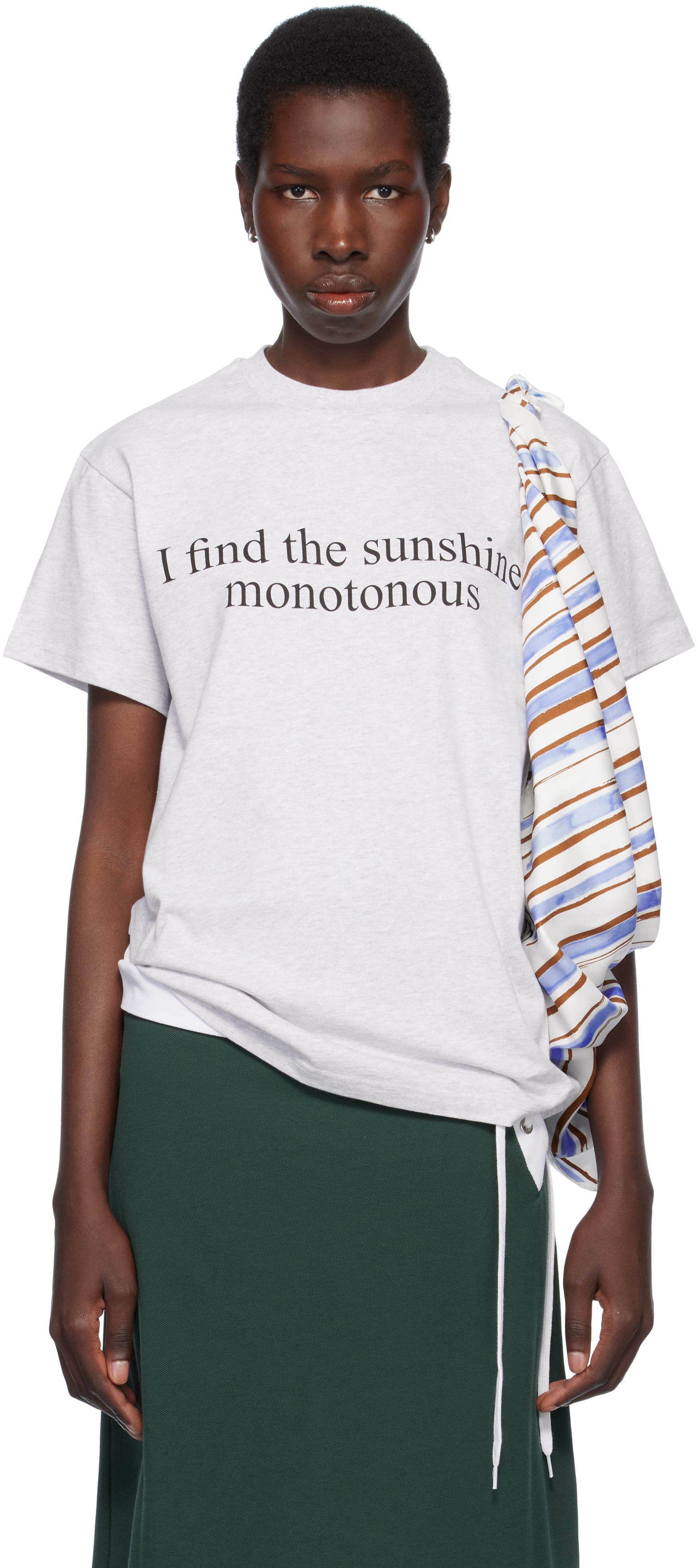 JULIE KEGELS Sunshine T-Shirt in Gray | Lyst