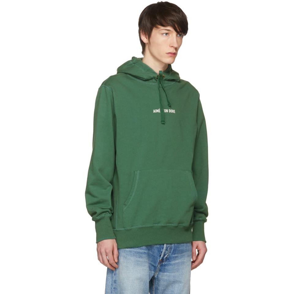 Aimé Leon Dore Kanga Hoodie in Green for Men | Lyst