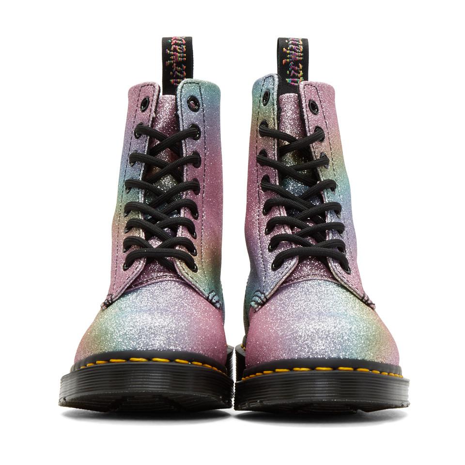 rainbow glitter pascal boots