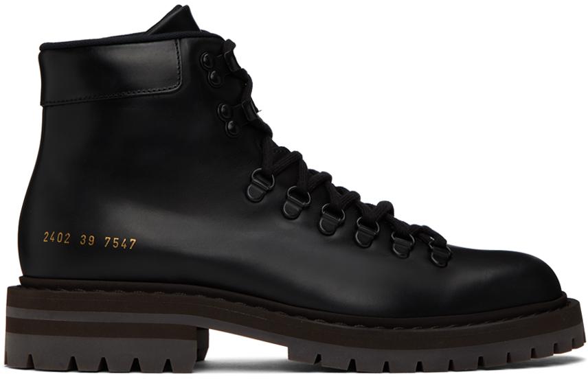 Common Projects Black Hiking Boots for Men Lyst UK