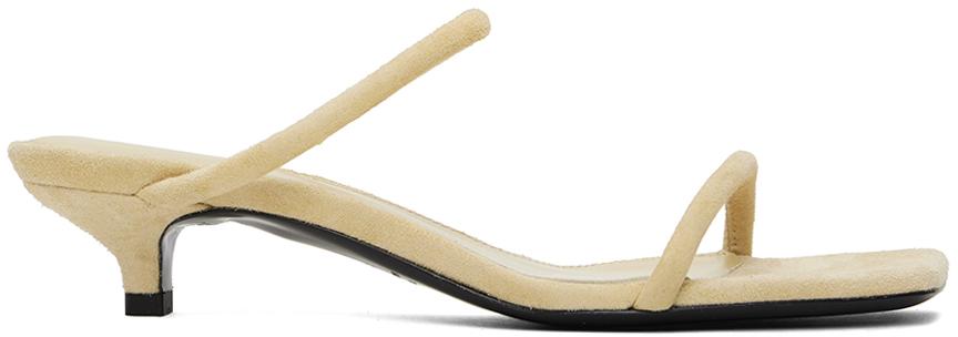 【関税込み】TOTEME ヒールサンダル TOTEME】THE FLIP-FLOP HEEL BLACK/ブラックサンダル｜THE STORE