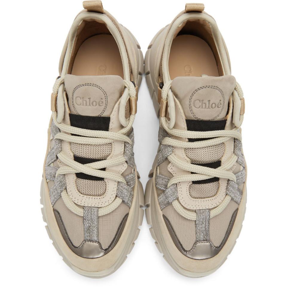 chloe blake sneaker beige