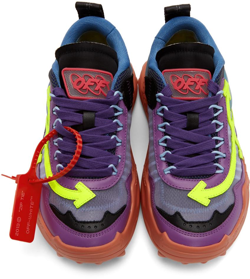 Off-White c/o Virgil Abloh Purple & Yellow Odsy-1000 Sneakers | Lyst
