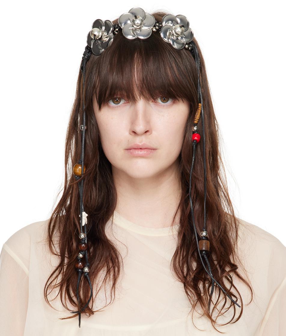 Prada レディース パープル ^ ベルベットヘアバンド ヘッド Prada レディース パープル ^ ベルベットヘアバンド ヘッド