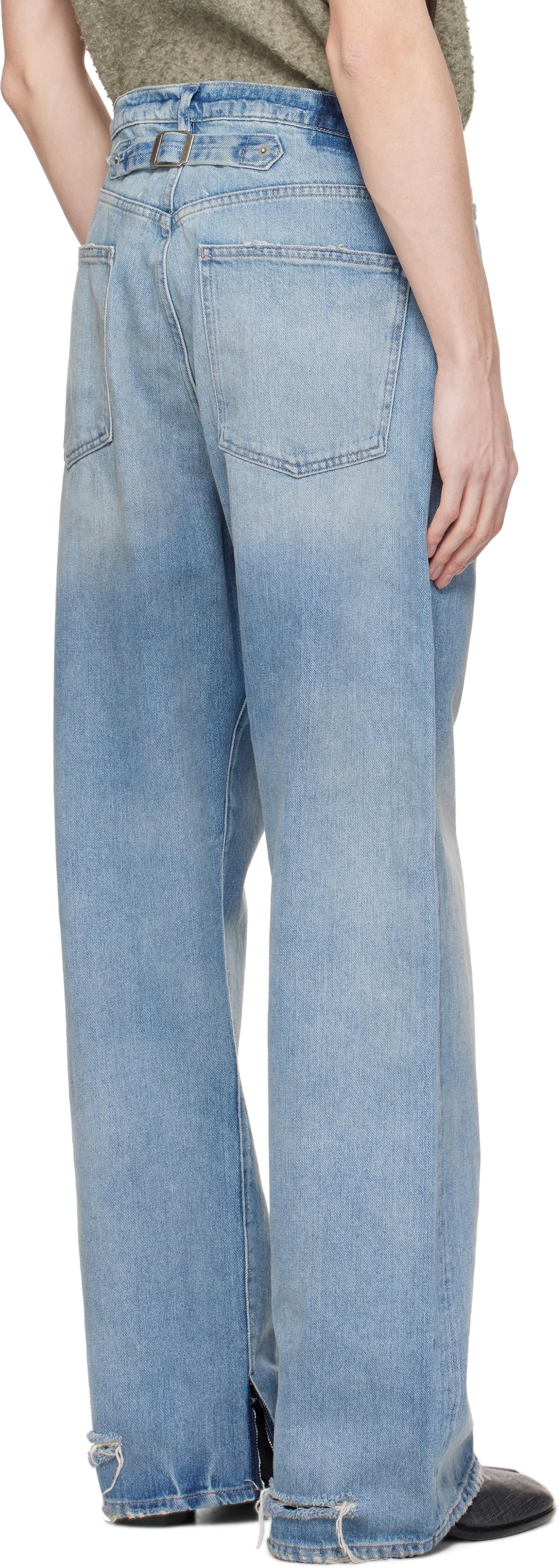 Maison Margiela Buckle Jeans in Blue for Men | Lyst