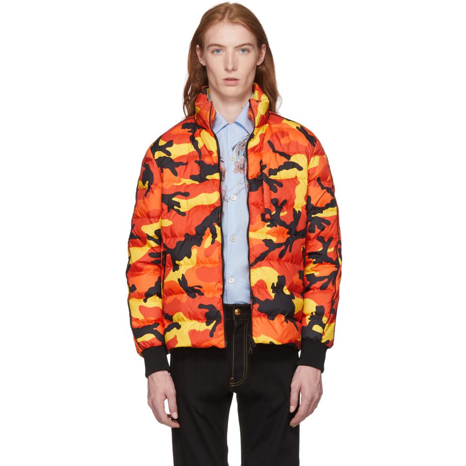 camo jacket orange