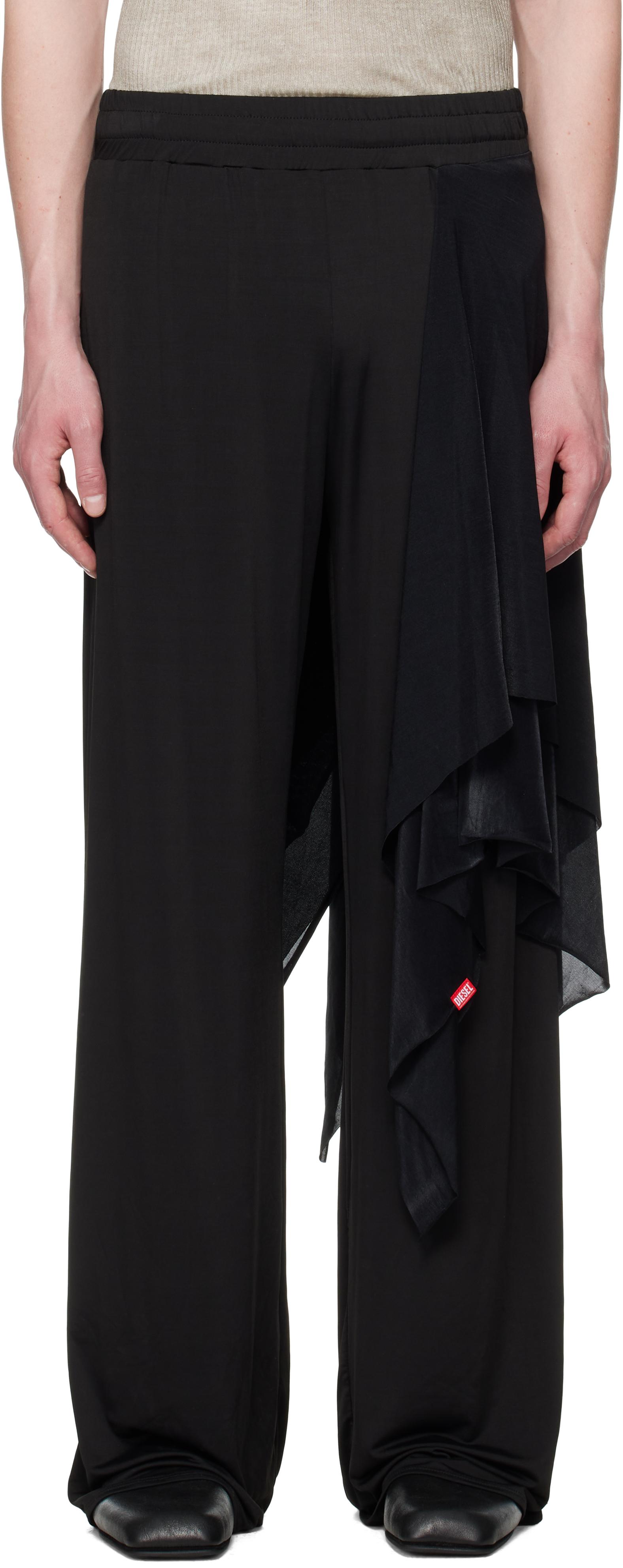 DIESEL P-Frizza-Plain Trousers in Black for Men | Lyst