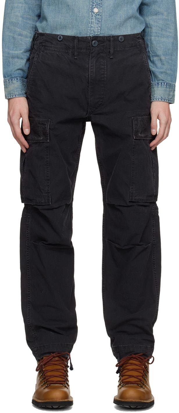 RRL Surplus Cargo Pants in Black for Men Lyst