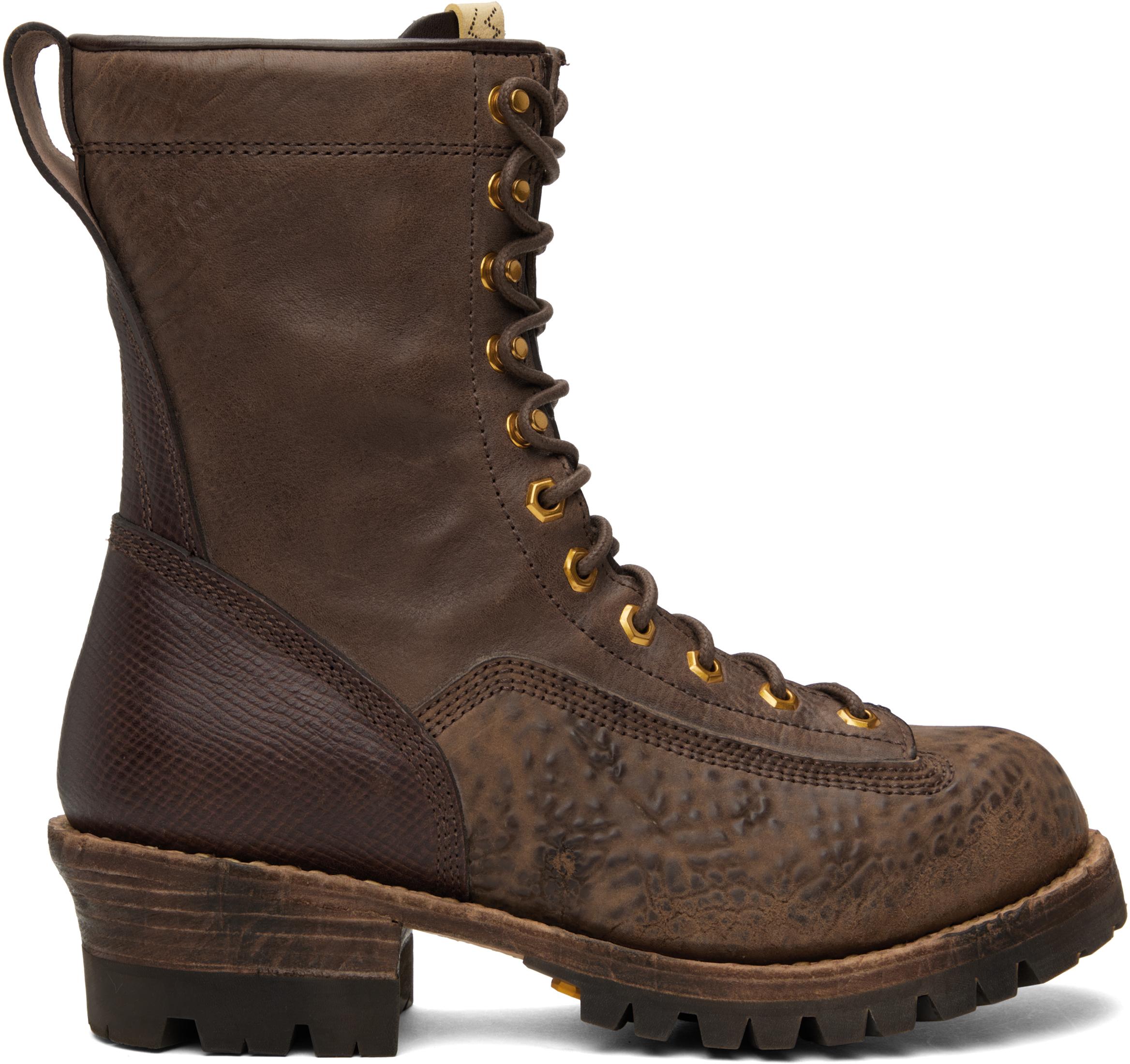 Visvim メンズ ブラウン Cossack Folk ブーツ ブーツ