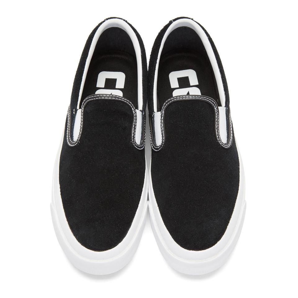 Converse Black Suede One Star Slip-on Sneakers for Men | Lyst