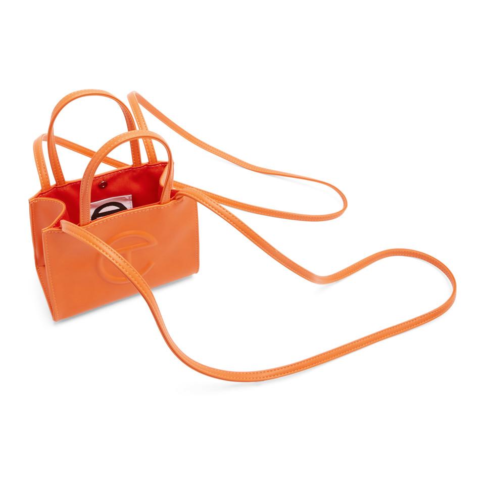 Telfar Ssense Exclusive Orange Small Shopper Tote Lyst UK