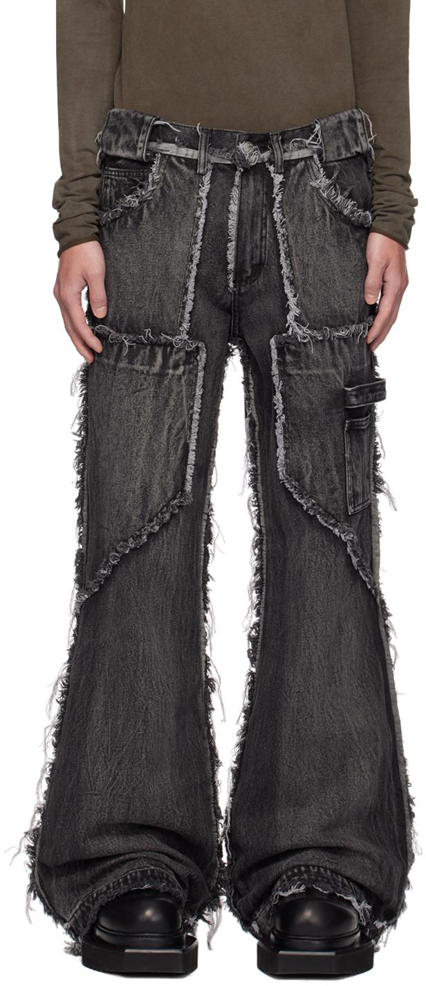 NO/FAITH STUDIOS FLARE CARGO DENIM PANTS 【公式通販】